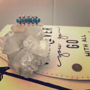 Vintage sterling silver turquoise ring.